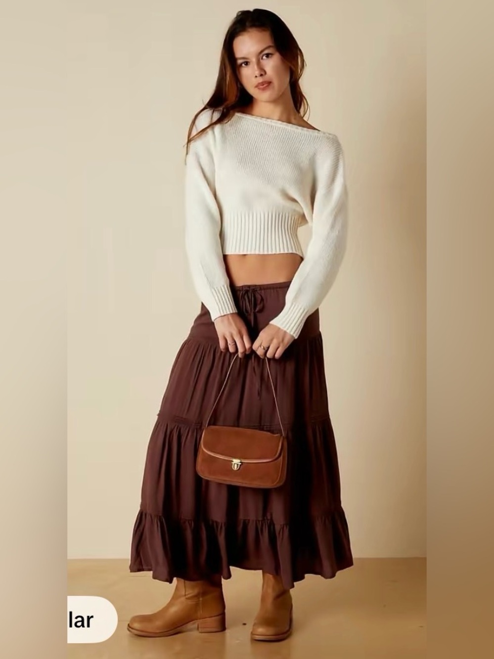 Pacsun Cosette Ribbed Off the Shoulder sweater